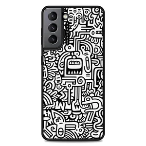 AKAM AMC-WSGS21-DOODLE15 Cover For Samsung Galaxy S21