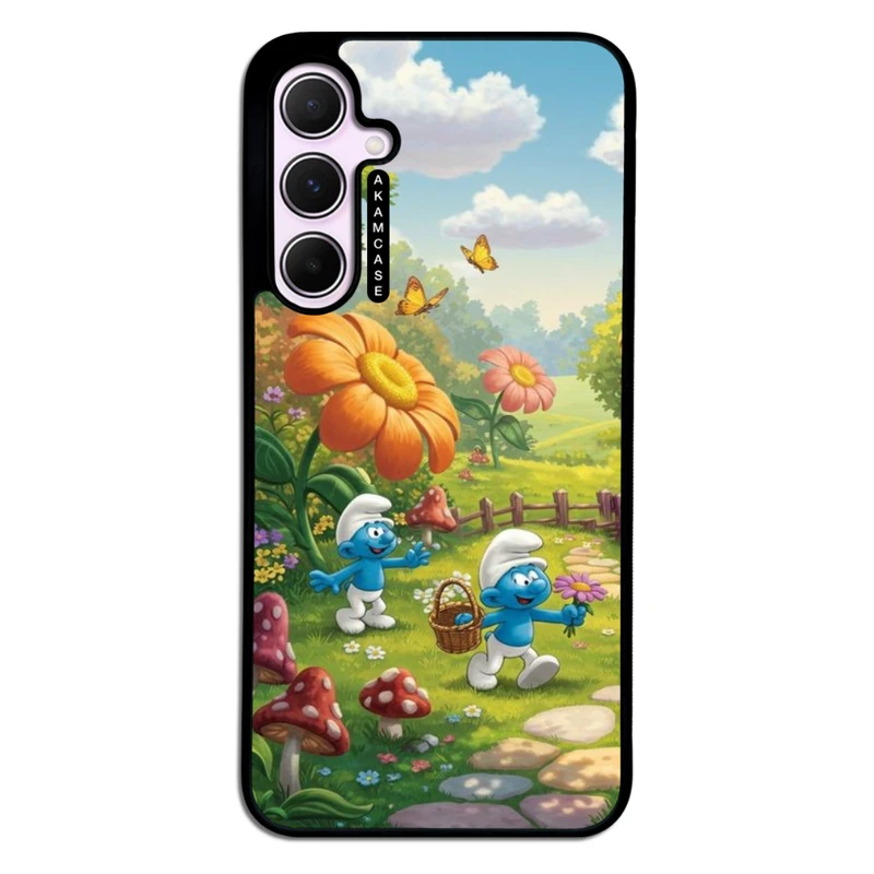 کاور آکام مدل AMC-WSGA35-SMURFS-9 مناسب برای گوشی موبایل سامسونگ Galaxy A35