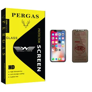 Waily Nice Pergas Glass Privacy Screen Protector For Apple iPhone X