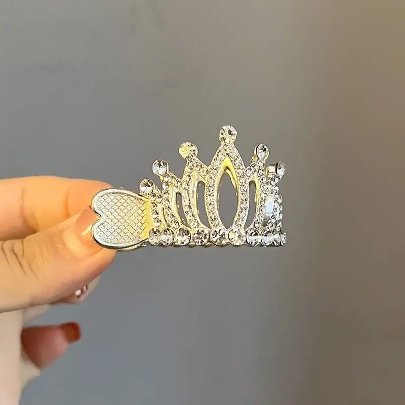 کلیپس مو زنانه مدل سامورایی تاج نگینی