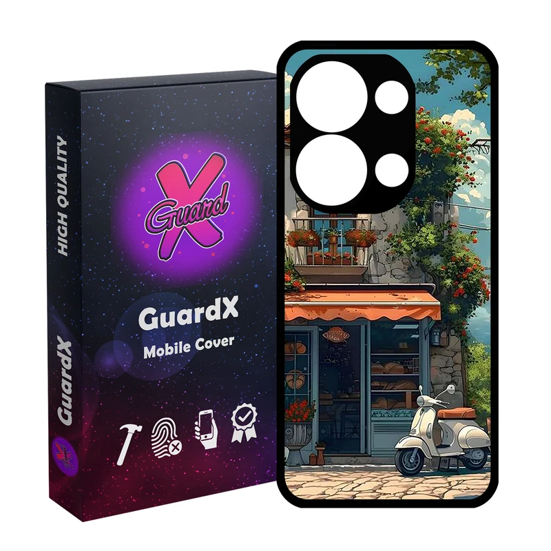 کاور گارد ایکس طرح ساختمان و موتور مدل 10746 مناسب برای گوشی موبایل شیائومی Redmi Note 13 Pro 4G / Poco M6 Pro 4G