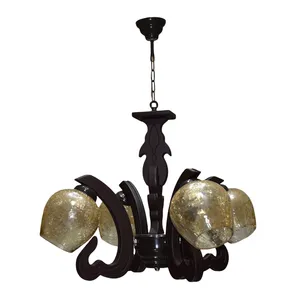 لوستر چشمه نور چهار شعله کد G699/4-BR