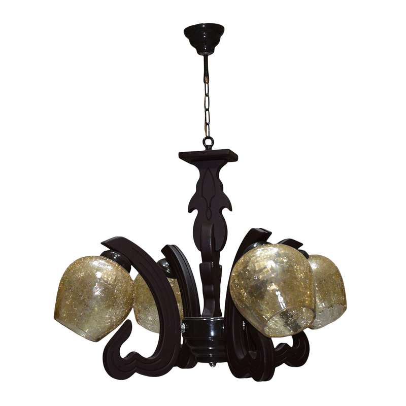 لوستر چشمه نور چهار شعله کد G699/4-BR