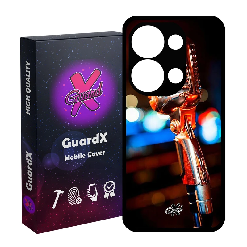 کاور گارد ایکس طرح میکروفون مدل Glass10259 مناسب برای گوشی موبایل شیائومی Poco X6 5G / Note 13 Pro 5G