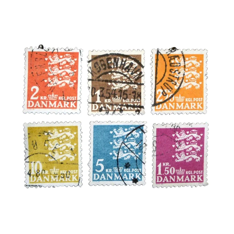 تمبر یادگاری مدل تاریخی دانمارک سال 1950 کد DS5107 مجموعه 6 عددی
