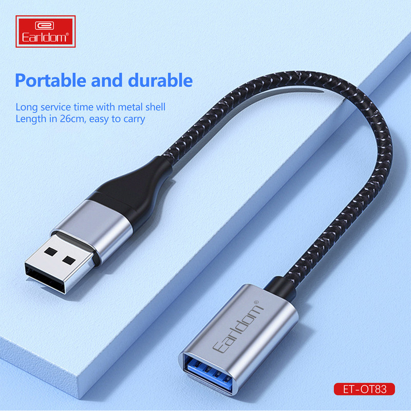 مبدل OTG USB به USB-C / USB  ارلدام مدل 2IN1 OT83