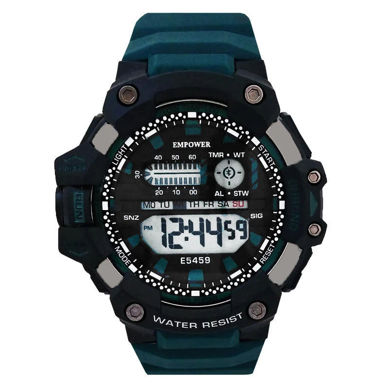 ساعت مچی دیجیتال مردانه امپاور مدل اسپرت ضدآب استخری چراغدار ورزشی SPORT کد 0805