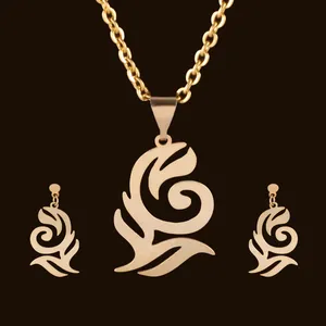 نیم ست طلا 18 عیار زنانه آمانژ کد D9927