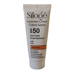 کرم ضد آفتاب بدون رنگ سیلوژه SPF 50 مدل NON TINTED 50+ INVISIBLE ‌مناسب پوست‌های خشک حجم 40 میلی‌لیتر