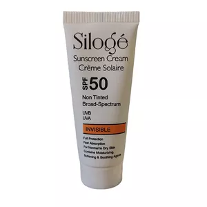 کرم ضد آفتاب بدون رنگ سیلوژه SPF 50 مدل NON TINTED 50+ INVISIBLE ‌مناسب پوست‌های خشک حجم 40 میلی‌لیتر