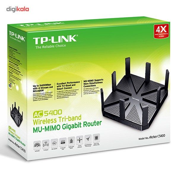 مشخصات، قیمت و خرید روتر بی سیم گیگابیتی سه بانده تی پی-لینک مدل Archer