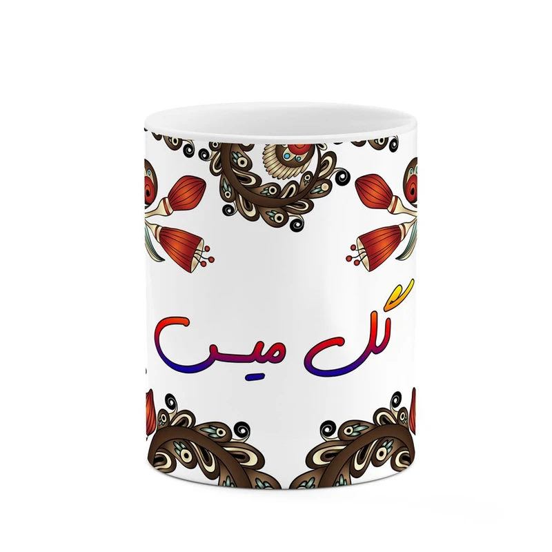 ماگ کاکتی مدل اسم گل_میس طرح سنتی گل و بته کد mgh46727