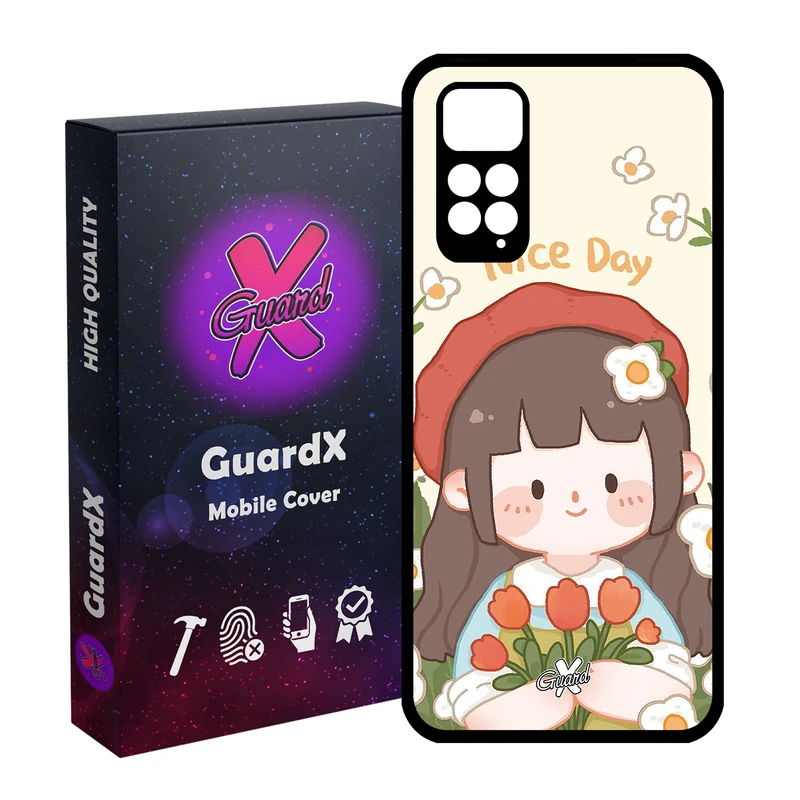 کاور گارد ایکس طرح Girl مدل Glass10633مناسب برای گوشی موبایل شیائومی Redmi Note 11S/ Note 11 4G