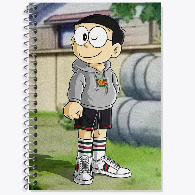 دفتر لغت 50 برگ خندالو مدل نوبیتا انیمه دورایمون  کد 12770