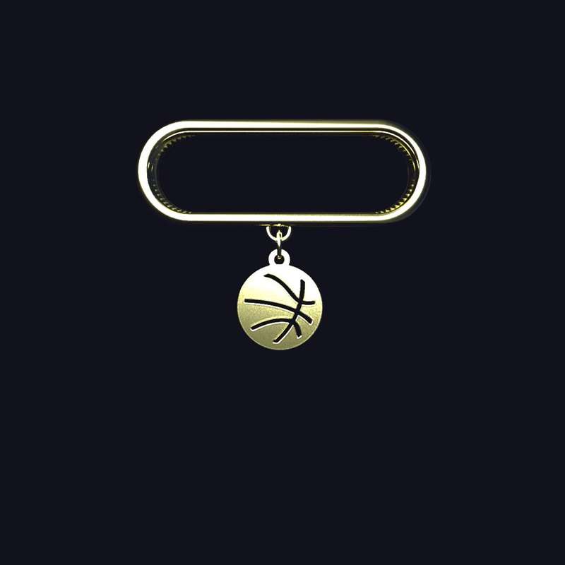 آویز ساعت طلا 18 عیار زنانه مدوپد مدل توپ کد SE1-1477