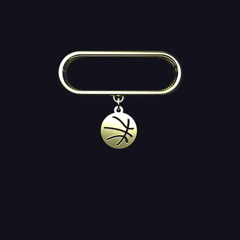 آویز ساعت طلا 18 عیار زنانه مدوپد مدل توپ کد SE1-1477