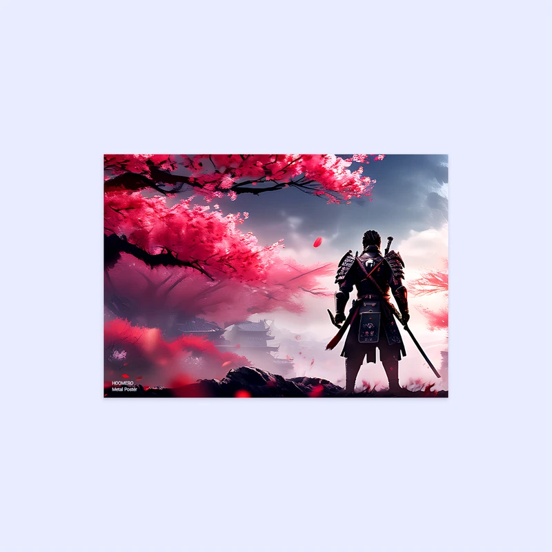 پوستر هومرو مدل فلزی طرح Ghost of tsushima کد PS855