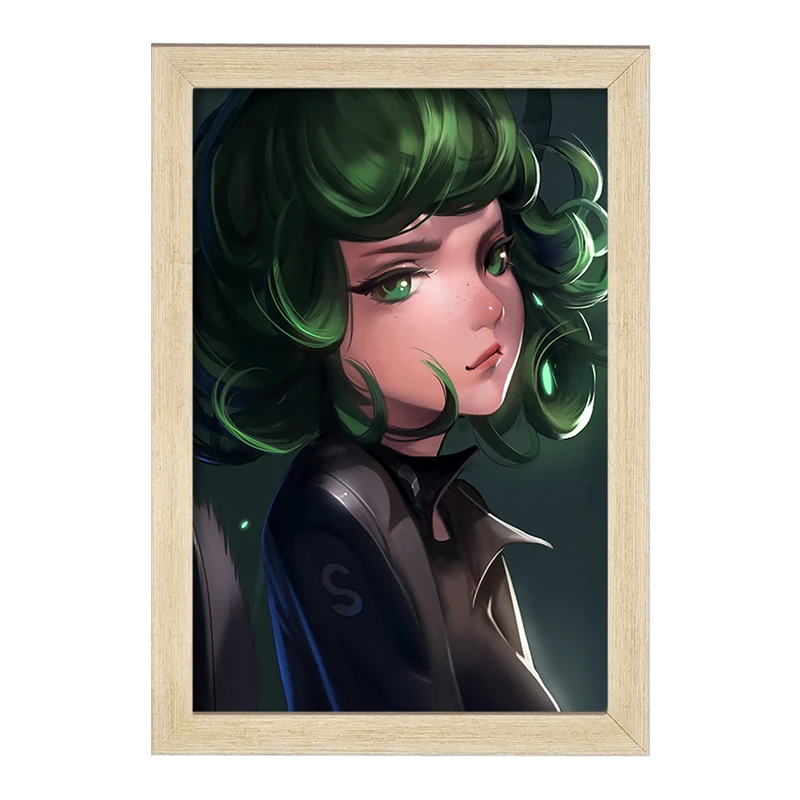 تابلو خندالو مدل تاتسوماکی انیمه مرد تک مشتی One Punch Man  کد 11397