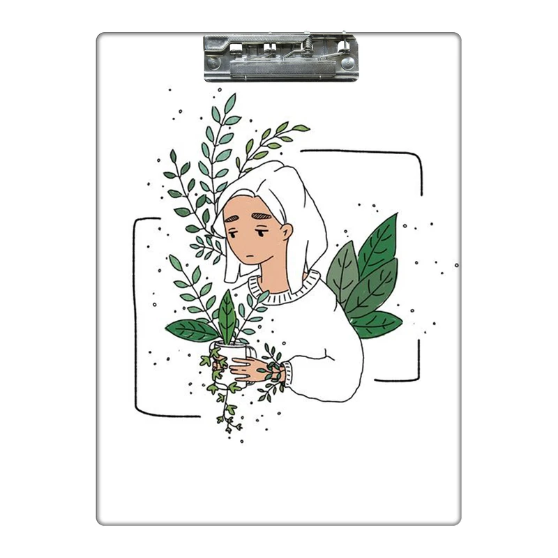 تخته شاسی طرح برگ و گل و گیاه کد 1653658 سایز A4