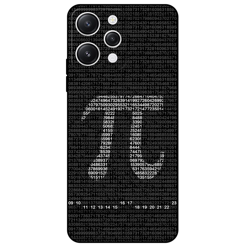 کاور مگافون طرح عدد پی مدل 7240 مناسب برای گوشی موبایل شیائومی Redmi 12 4G