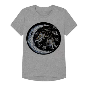 تی شرت پسرانه مدل فضا کد B35 رنگ طوسی