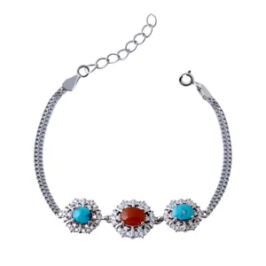     دستبند نقره زنانه بازرگانی میلادی کد DP_136