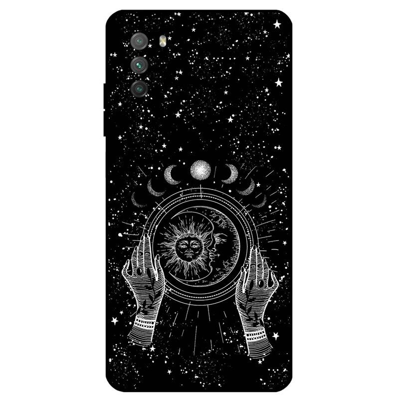 کاور مگافون طرح ماه و خورشید مدل 1892 مناسب برای گوشی موبایل شیائومی Poco M3 