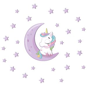 نقد و بررسی استیکر چوبی کودک باروچین مدل تک شاخ مهربان کد 1311 توسط خریداران