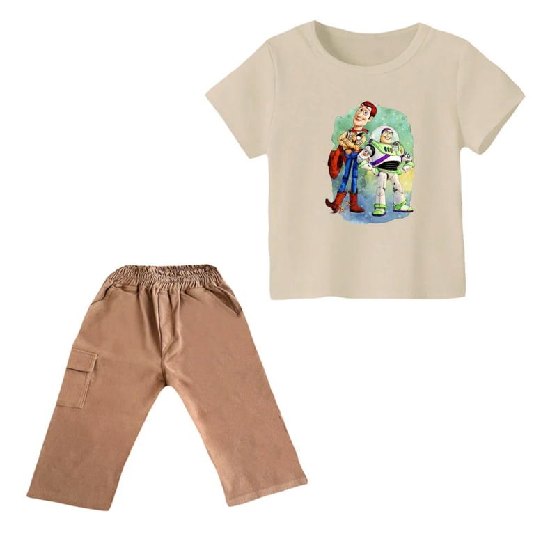 ست تی شرت و شلوارک پسرانه مدل داستان اسباب بازی کد ۲