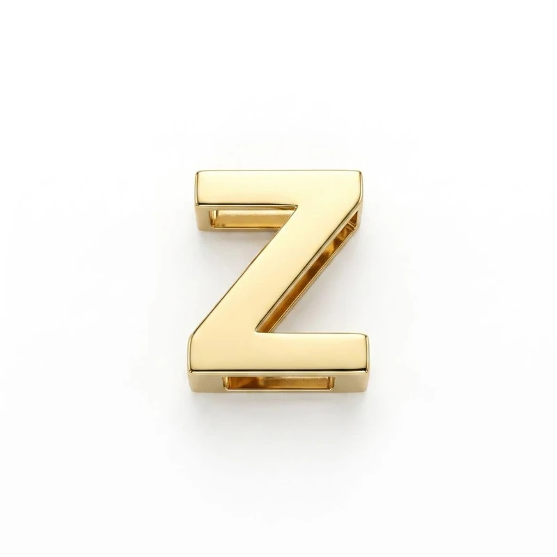 آویز گردنبند طلا 18 عیار زنانه طلای کامک طرح Z