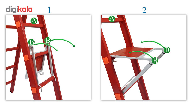 نردبان 12 پله آسانکار  مدل As4p12