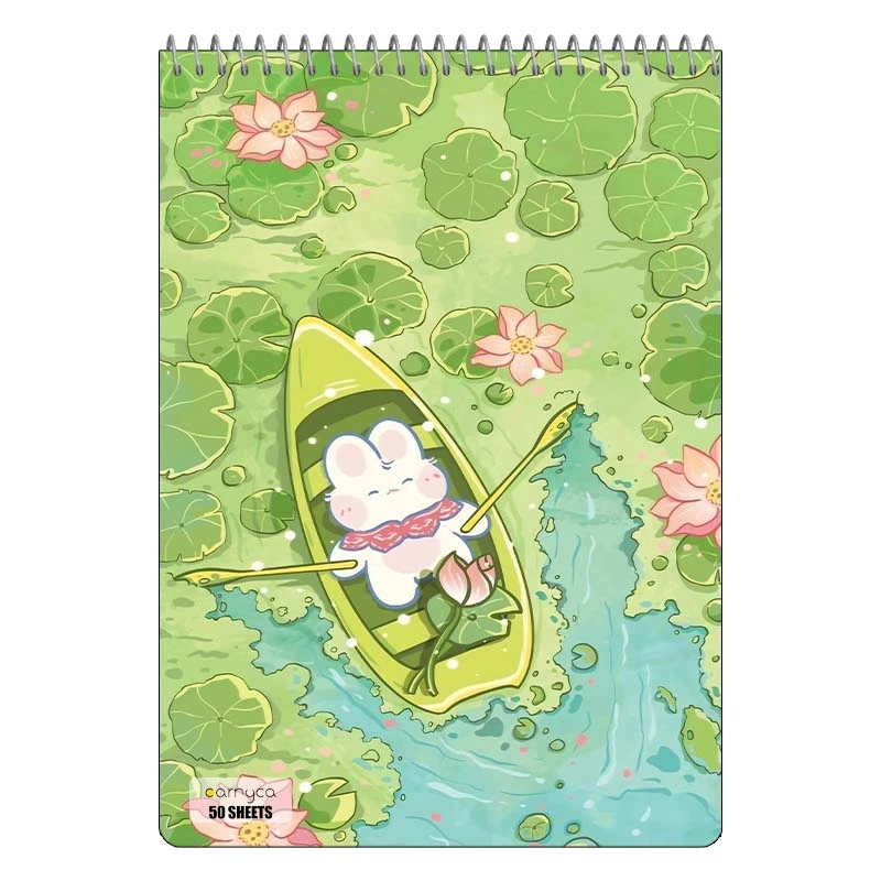 دفتر نقاشی 50 برگ سیمی کارنیکا طرح خرگوش کیوت Cute Rabbit کد 26742