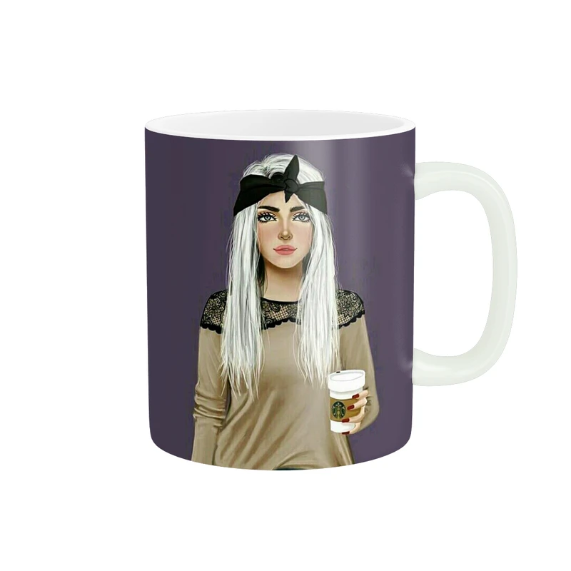 ماگ پاد آفرین طرح دخترونه فانتزی کد 1344