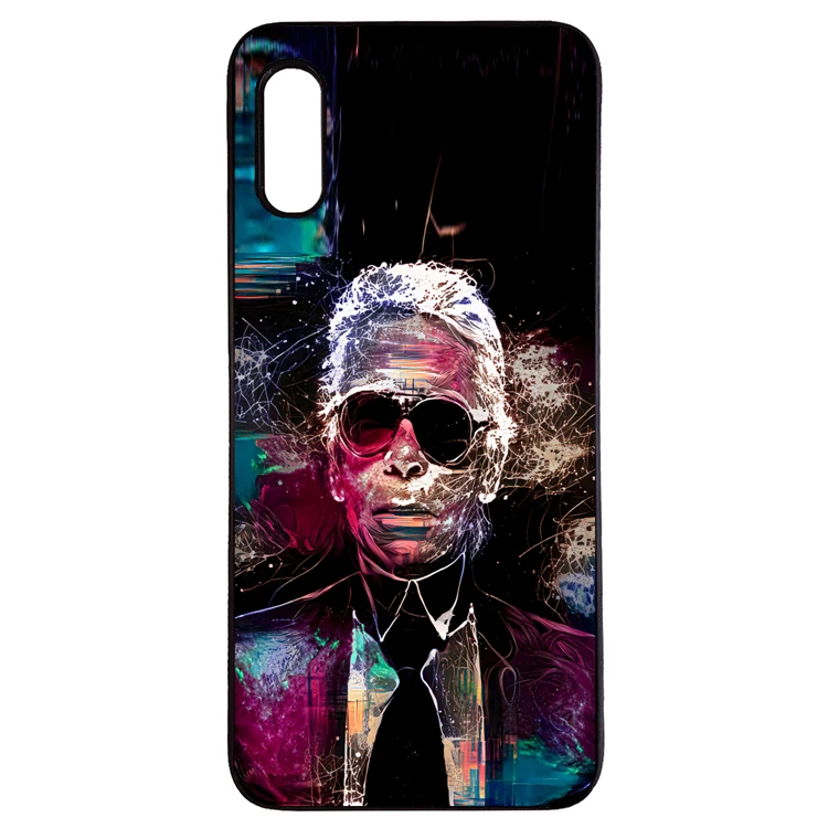 کاور طرح کارل لاگرفیلد مناسب برای گوشی موبایل سامسونگ galaxy a02