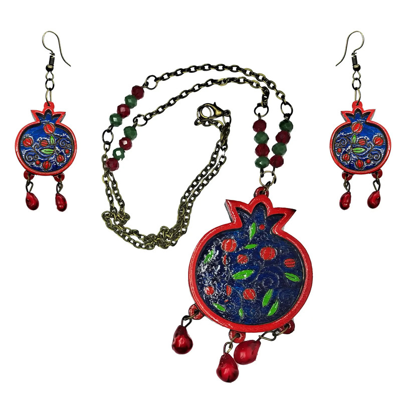 نیم ست دخترانه طرح انار مدل یلدا کد b.350