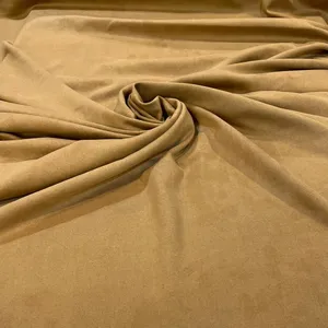 پارچه لباس عرض 1.5 متر مدل جیر سوئیت رنگ خردلی