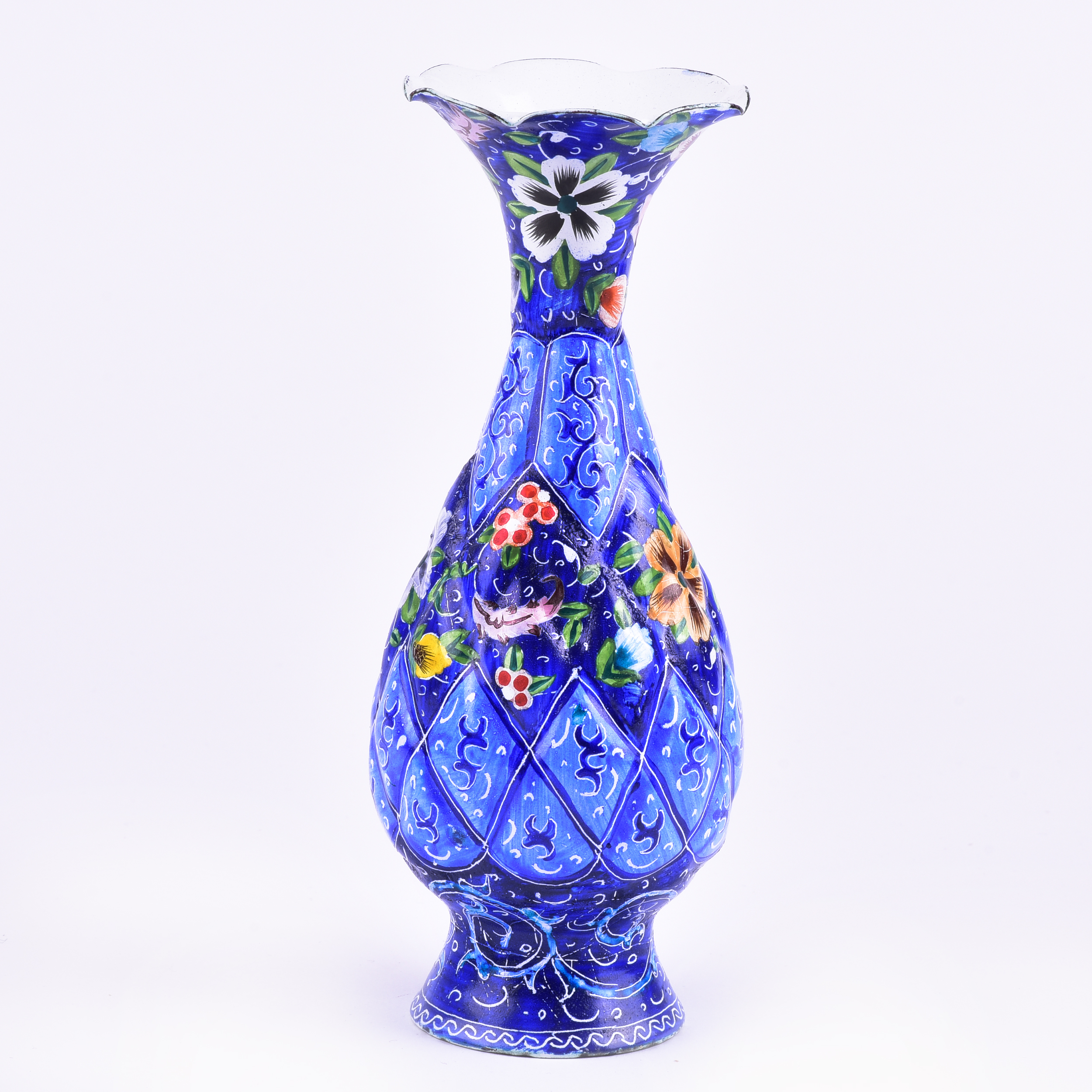 گلدان میناکاری طرح اسلیمی مدل گلستان کد 1607