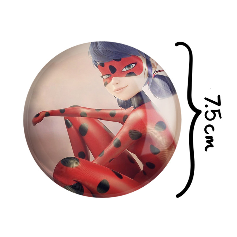 آینه جیبی خندالو مدل دختر کفشدوزکی و پسر گربه ای  کد 2817