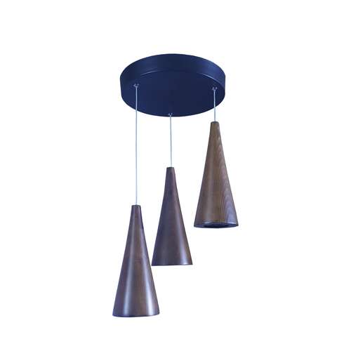 لوستر مدل چوبی کد LS - 1006