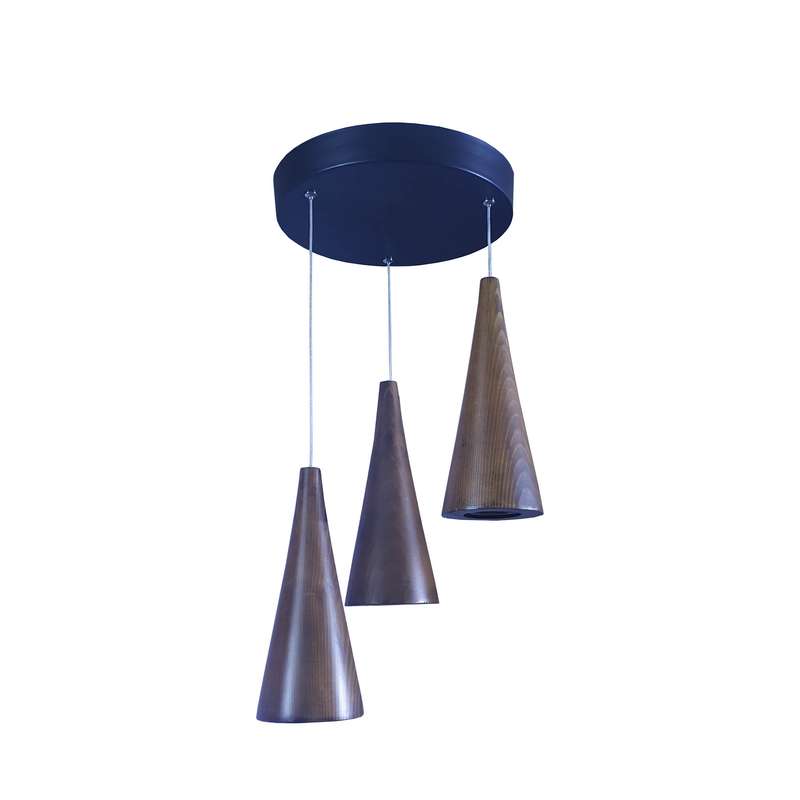 لوستر مدل چوبی کد LS - 1006