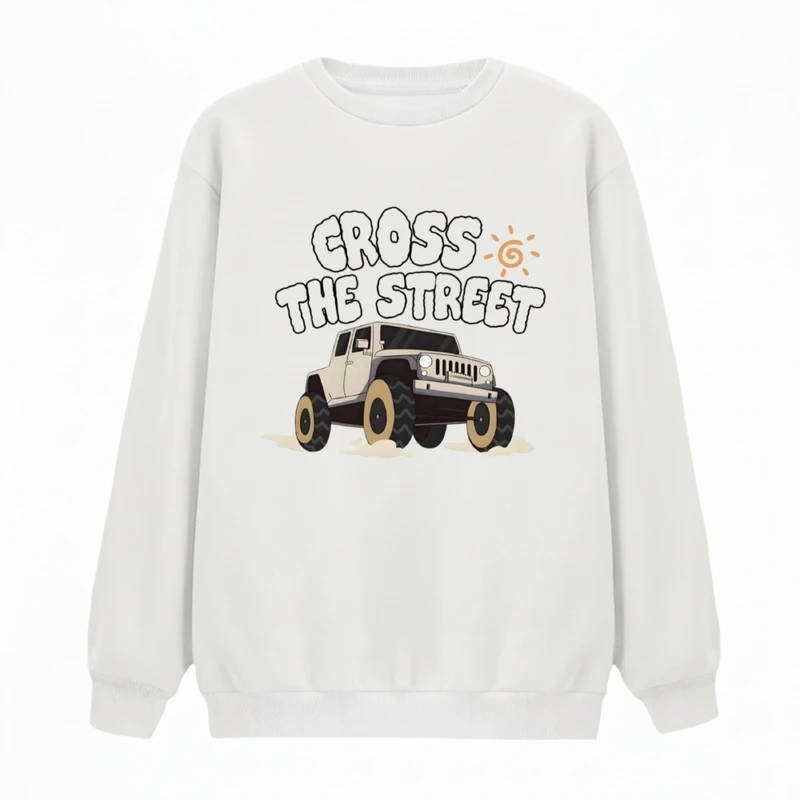 سویشرت زنانه مدل عبور از خیابان 