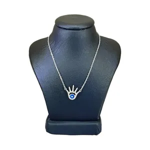 گردنبند نقره زنانه مدل چشم نظر کد 1621