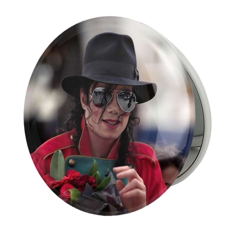 آینه جیبی خندالو طرح مایکل جکسون Michael Jackson مدل تاشو کد 19220