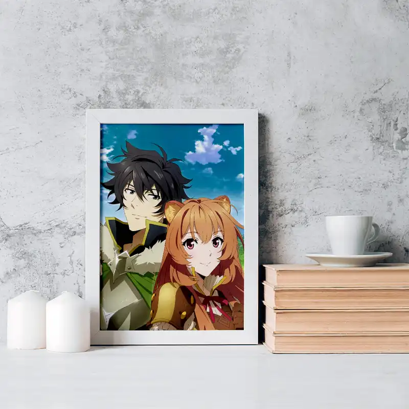 تابلو خندالو مدل نائوفومی و رافتالیا انیمه ظهور قهرمان سپر کد 15920