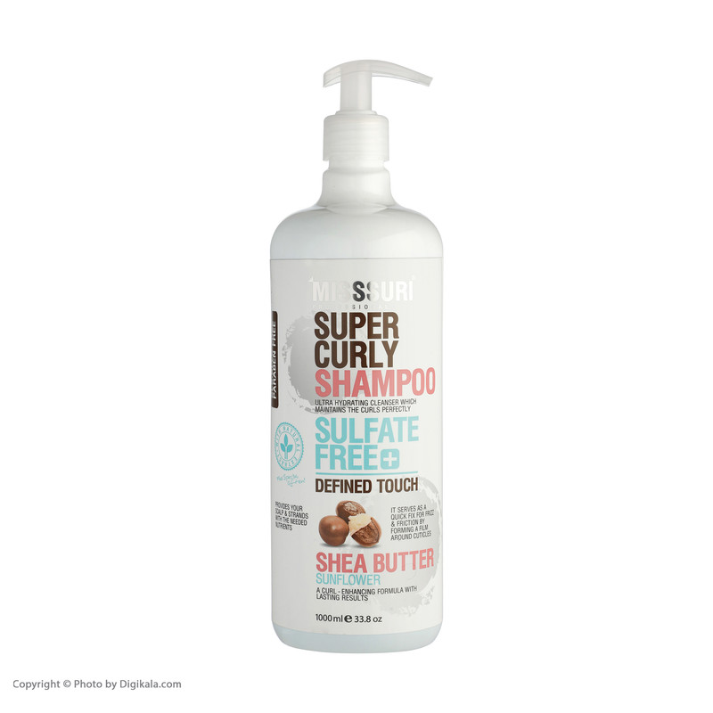 شامپو مو میسوری مدل شی باتر حجم 1000 میلی لیتر