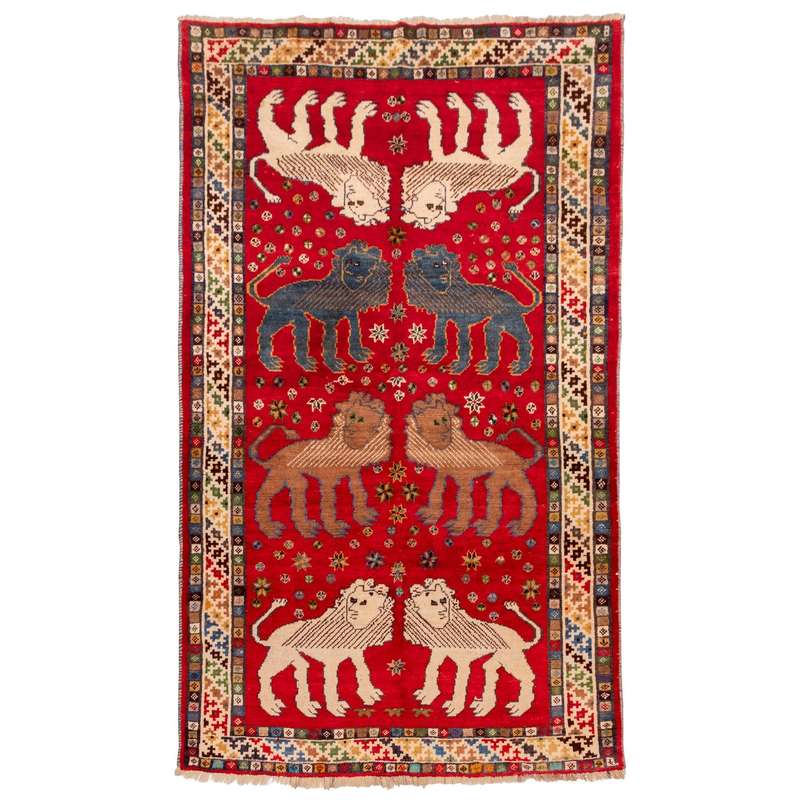 گبه قدیمی دستباف سه متری سی پرشیا کد 156008