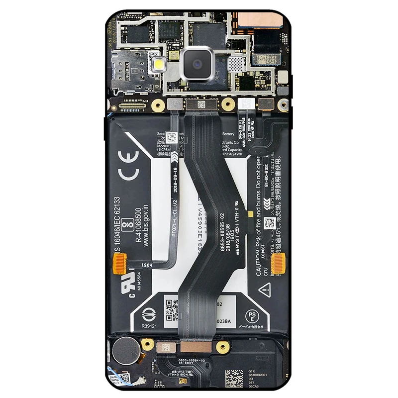 کاور مگافون طرح برد موبایل مدل 8004 مناسب برای گوشی موبایل سامسونگ Galaxy A5 2015         