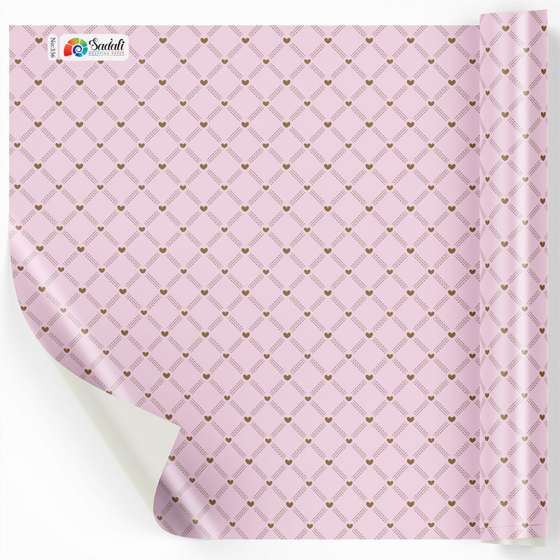 کاغذ کادو صدفی طرح کلاسیک بسته 2 عددی