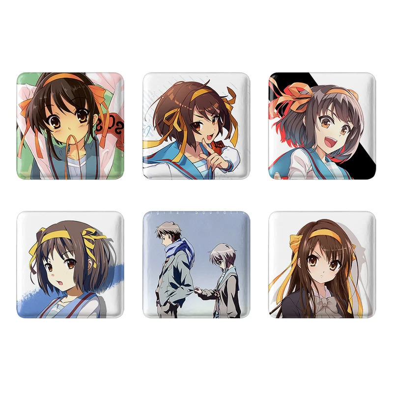 مگنت خندالو طرح انیمه ناپدید شدن هارومی سوزومیا The Disappearance of Haruhi Suzumiya کد 1429B مجموعه 6 عددی