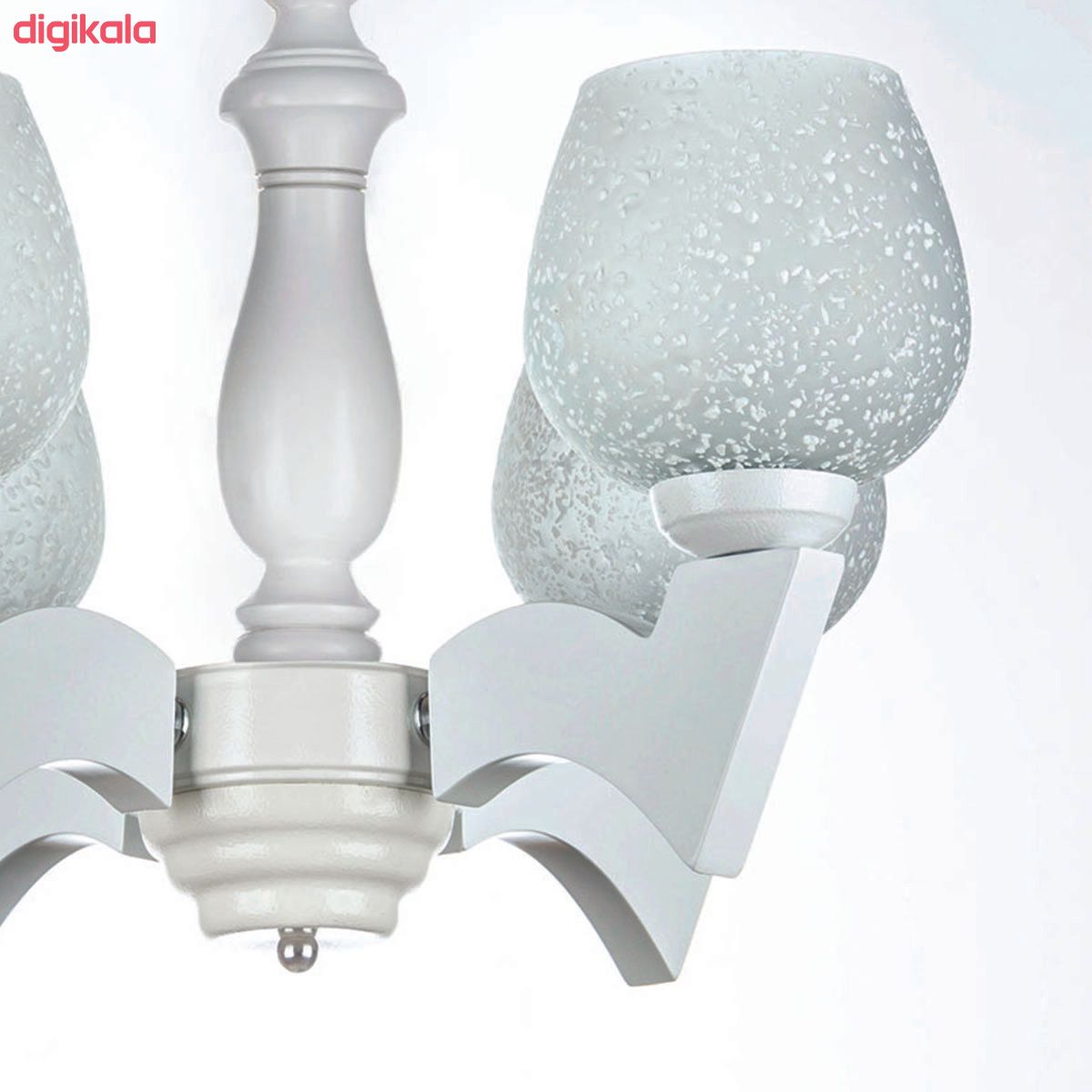 لوستر پنج شعله چشمه نور کد G668/5-WT main 1 5